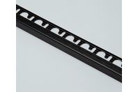 Bilde av: Projolly firkant Symetriclist børstet sort alu 12,5 mm 270 cm