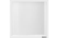 Bilde av: ESS Container Box10 veggnisje hvit, ramme polert stål 30x30x10 cm