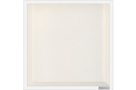 Bilde av: ESS Container Box10 veggnisje krem, ramme polert stål 30x30x10 cm