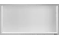 Bilde av: ESS Container Box10 veggnisje hvit,ramme børstet stål 60x30x10 cm