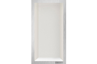 Bilde av: ESS Container Box10 veggnisje krem, ramme børstet stål 15x30x10 cm