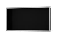 Bilde av: ESS Container Box10 veggnisje sort,ramme børstet stål 60x30x10 cm