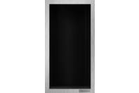 Bilde av: ESS Container Box10 veggnisje sort,ramme børstet stål 15x30x10 cm