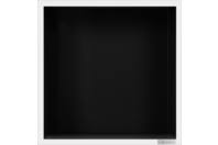 Bilde av: ESS Container Box10 veggnisje sort,ramme polert stål 30x30x10 cm