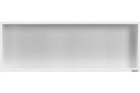 Bilde av: ESS Container Box10 veggnisje hvit,ramme polert stål 90x30x10 cm