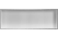 Bilde av: ESS Container Box10 veggnisje hvit,ramme børstet stål 90x30x10 cm