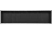 Bilde av: ESS Container Box10 veggnisje antrasitt, ramme børstet stål 120x30x10 cm