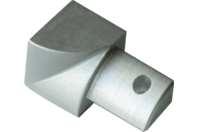 Bilde av: Projolly Quart innv hjørne eloksert alu 6 mm 2pk.