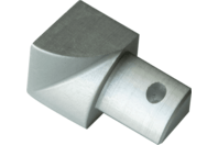 Bilde av: Projolly Quart innv hjørne eloksert alu 10 mm 2pk.