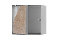 Bilde av: ESS Container T-Roll  børstet stål 15x15 cm,oppbevaring, med dør for flis