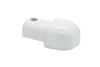 Bilde av: Projolly Quart treveis hjørne hvit alu 10 mm 2pk.