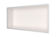 Bilde av: ESS Container F-box veggnisje krem, ramme børstet stål 60x30x10 cm