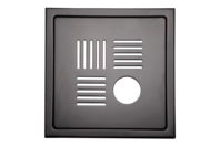 Bilde av: Design Slukrist N°13 20x20cm sort matt stål m/uthugg