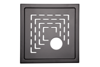 Bilde av: Design Slukrist N°19 20x20cm sort matt stål m/uthugg