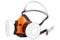 Bilde av: Kapriol halvmaske Twin Fly m/2 P3 filter