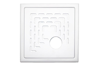 Bilde av: Design Slukrist N°19 20x20cm hvit matt stål m/uthugg