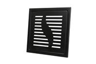 Bilde av: Design Slukrist Capri 20x20cm sort matt stål