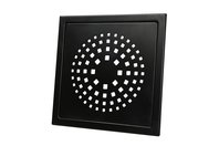 Bilde av: Design Slukrist Coral 20x20cm sort matt stål