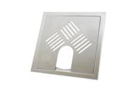 Bilde av: Design Slukrist N°3 20x20cm med uthugg børstet stål