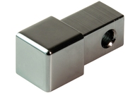 Bilde av: Projolly firkant Symetric hjørnestk polert gun metal alu 10 mm 2pk.