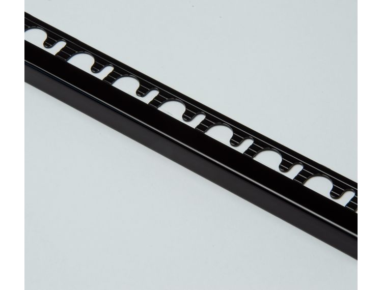 Projolly firkant Symetriclist sort blank alu 10 mm 270 cm