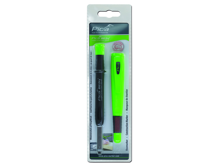 Pica Big Dry merkeblyant, graphite grå, blister