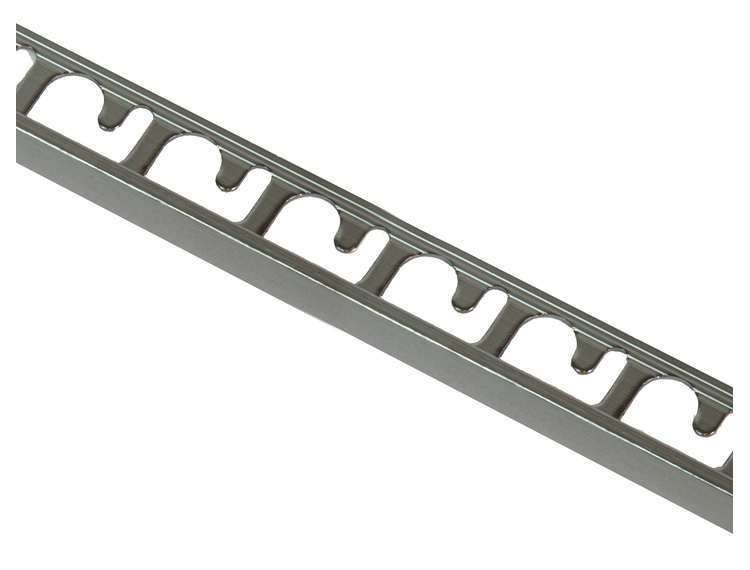 Proterminal endelist børstet gun metal alu 10 mm 270 cm