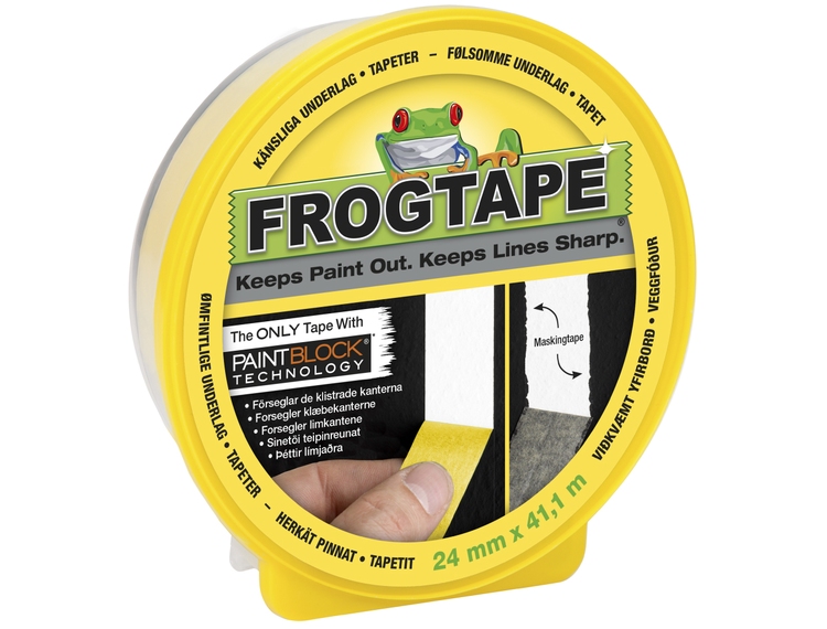 FrogTape maskeringstape Delicat. GUL 24mm x 41,1m