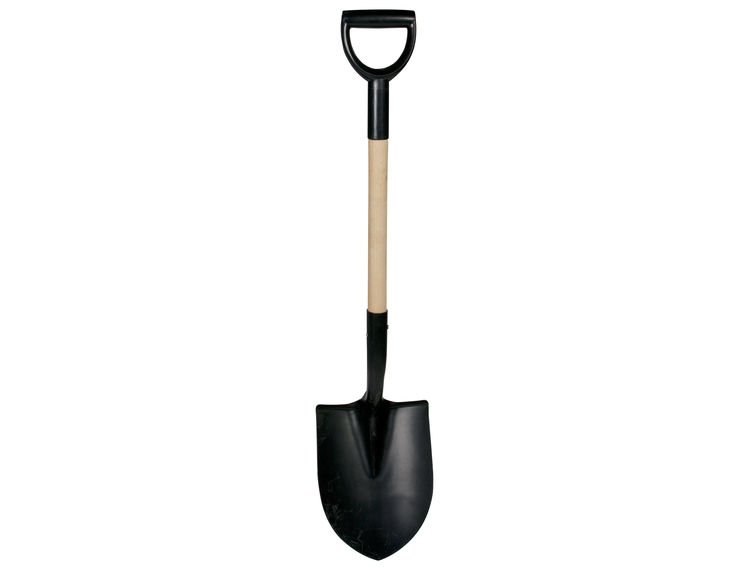 Bjærnum anleggspade i lakkert stål, høyde 101 cm